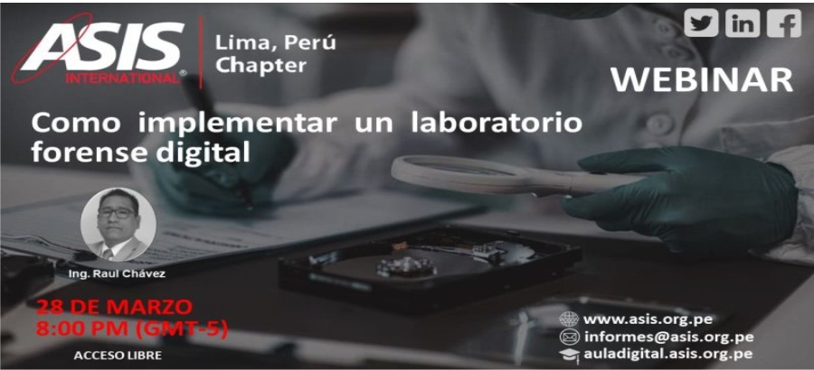 Webinar: Como implementar un laboratorio forense digital