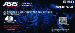 Webinar: Auditorias de Ciberseguridad con enfoque de Pentesting