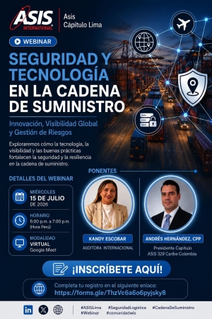WEBINAR — SEGURIDAD Y TECNOLOGÍA EN LA CADENA DE SUMINISTRO
